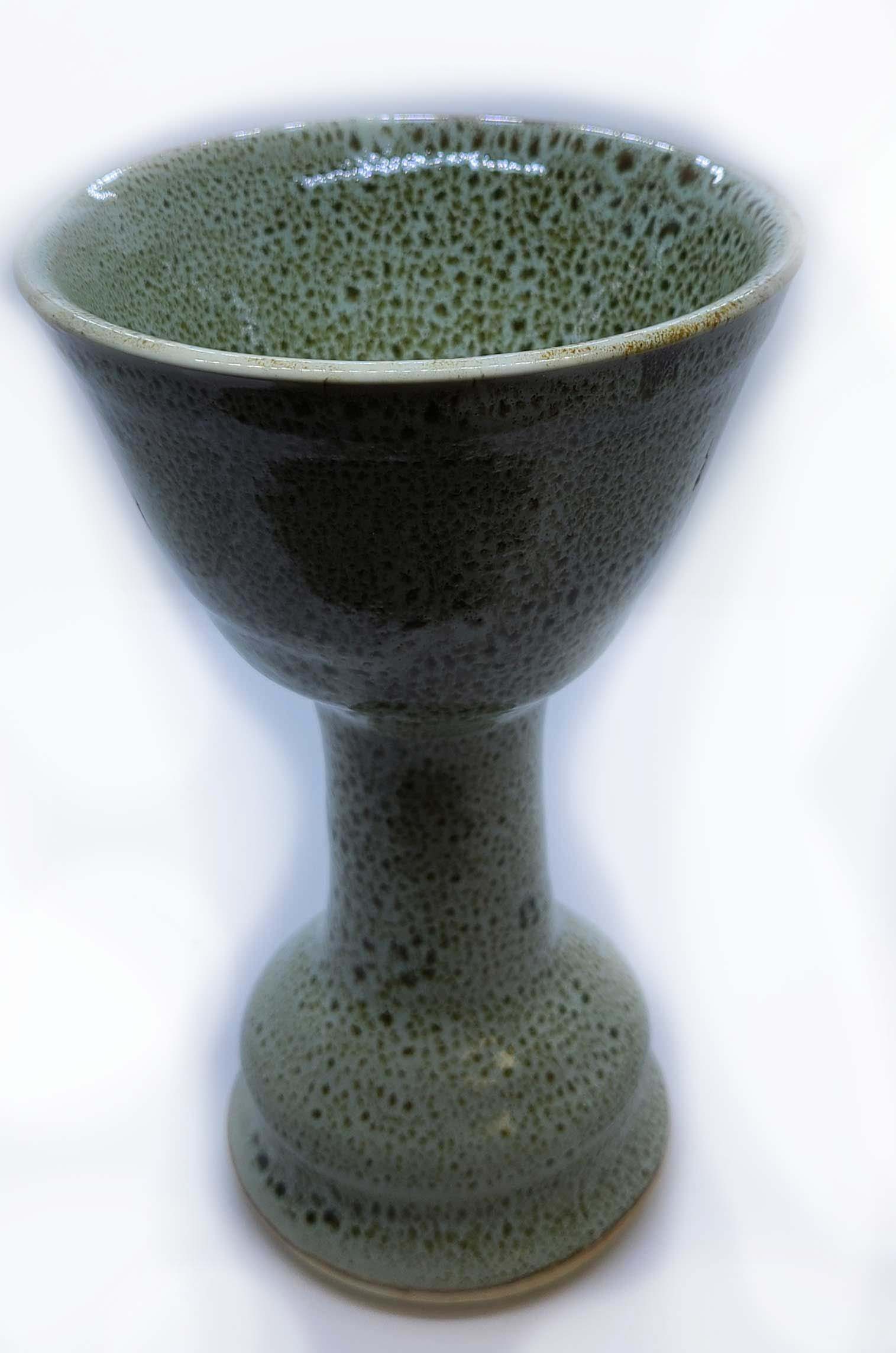 Speckled Glaze Ceramic Wine Goblet