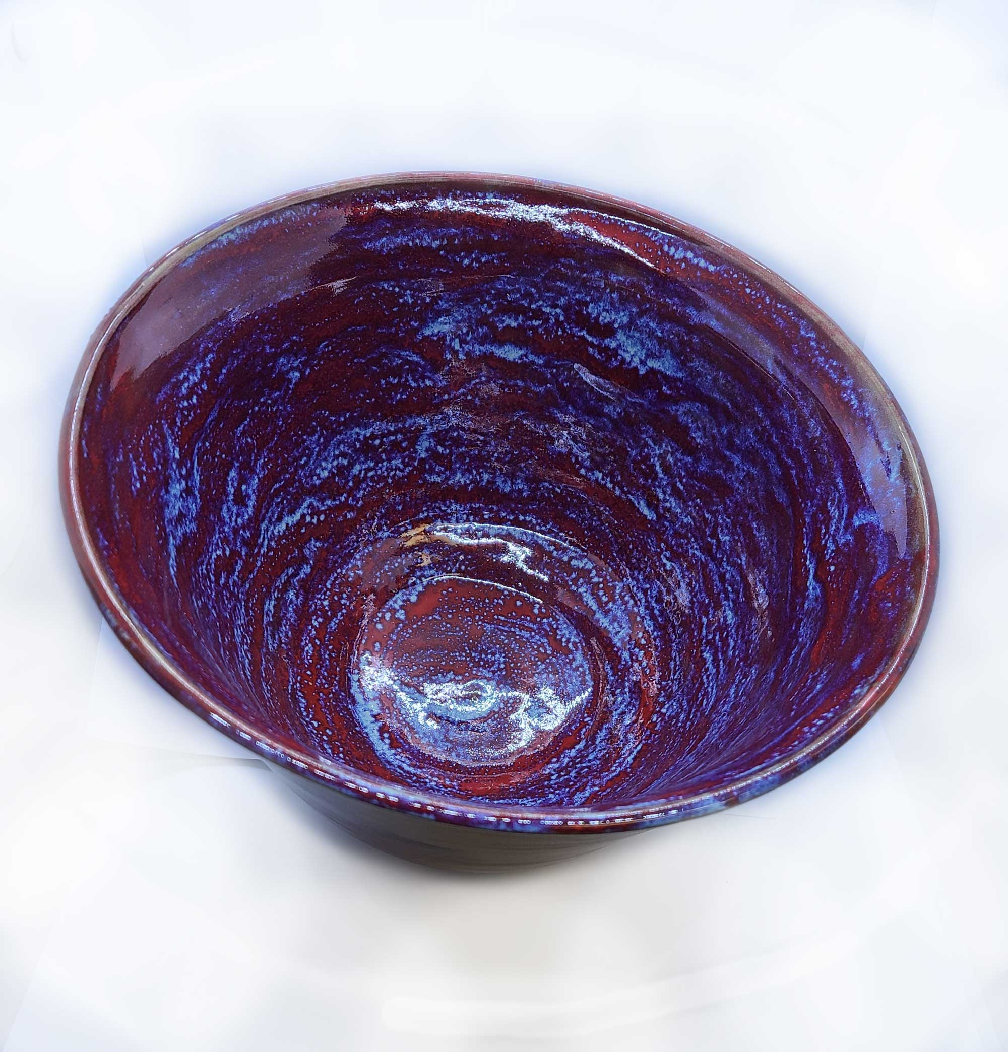 Red/Blue Ceramic Bowl