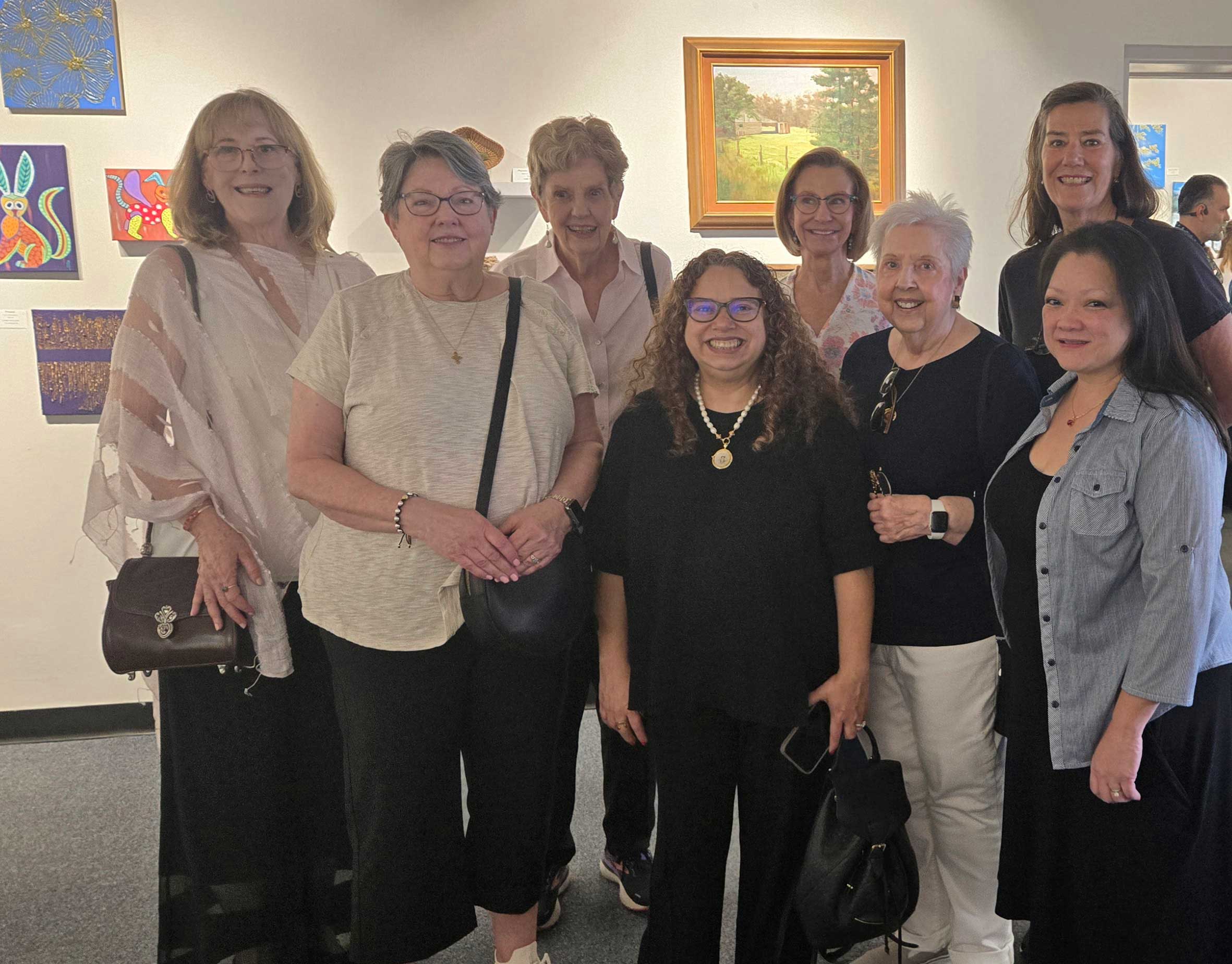 Portia with customers